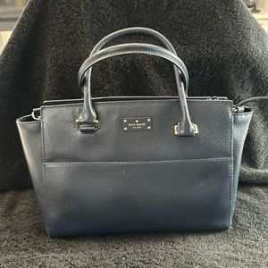 Navy Blue Leather Kate Spade Purse